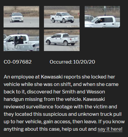 Missing gun